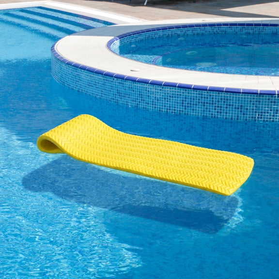 74" Water Sports Sofskin Yellow Floating Swimming Pool Mattress