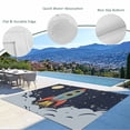 thumbnail image 3 of Cartoon Outdoor Rug for Patio/Deck/Porch, Non-Slip Large Area Rug 6 x 9 Ft, Moon Stars Modern Art Indoor Outdoor Rugs Washable Area Rugs, Reversible Camping Rug Carpet Runner, 3 of 8