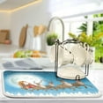 thumbnail image 5 of Christmas Dish Drying Mat for Kitchen,Microfiber Absorbent Dish Draining Mat, Small Kitchen Drying Mats Heat Resistant Drying Pad for Counter 16 x 18, 5 of 6