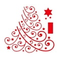 thumbnail image 4 of ABODELINE Christmas Tree Window Clings Stickers for Glass, Red Xmas Windows Static Stickers, DIY Wall Window Door Mural Showcase Decal Sticker, 4 of 6