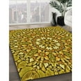 thumbnail image 2 of Ahgly Company Indoor Round Patterned Dark Bronze Brown Area Rugs, 3' Round, 2 of 6