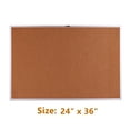 thumbnail image 1 of 24" x 36" Non-Magnetic Cork Bulletin Board for Home Office, Aluminum Frame, 1 of 4