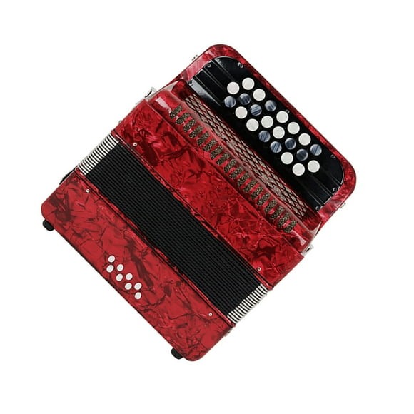 Soidarity Acordeón 8 Bajo 22 Clave Instrumento profesional Musical Adultos Equipo Reemplazo Suministro de música Accesorio Acordeones Accesorios para instrumentos musicales Rojo Soidarity OD030736-01B