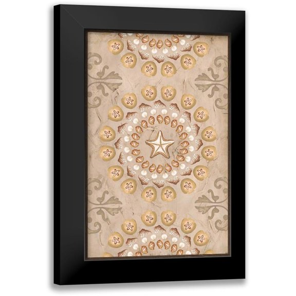 Vess, June Erica 10x14 Black Modern Framed Museum Art Print Titled - La Mer Medallions V