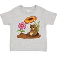 thumbnail image 3 of Inktastic Cute Chipmunk on Lunch Break with Flowers Boys or Girls Toddler T-Shirt, 3 of 5