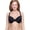 Black, variant on Women's 55107 Molded Micro Cup Lace Trim Bra