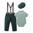 thumbnail image 2 of CARETOO Baby Boy Clothes Newborn Set Formal Outfit Shirt Bowtie Suspender Pants Cotton Fabric 3-18M, 2 of 18
