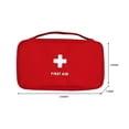 thumbnail image 2 of Botiquín de primeros auxilios, botiquín de emergencia portátil para viajes al aire libre, supervivencia médica (rojo), 2 of 9