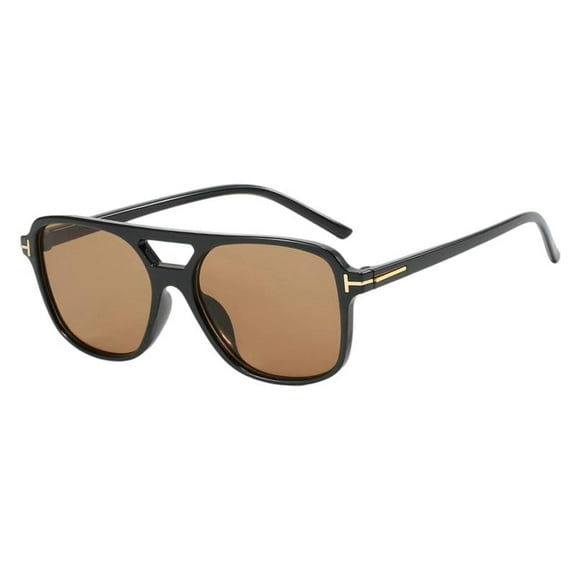 Retro Aviator Sunglasses for Women Men Oversized Classic 70s Vintage Trendy Tangle Free Square Aviators Sun Glasses