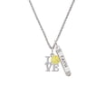 thumbnail image 2 of Delight Jewelry Love with Water Polo Ball Silvertone Believe Faith Prayer Hope Bar Charm Necklace, 23", 2 of 4