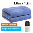 thumbnail image 1 of Mantas térmicas inteligentes para 2 personas, manta eléctrica con calefacción remota, nivel de cama de franela doble, temperatura, 9, 1 of 4