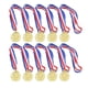 thumbnail image 1 of Metal Award Medals with Neck Ribbon Gold Silver Bronze Style for Sports Academics or Any Competition, 1 of 5