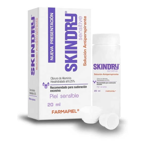 SKINDRY Sensitive Desodorante Mujer y Hombre para Pieles Sensibles y Sudoración Excesiva | 48 hrs de