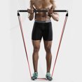 thumbnail image 1 of Juego De Barra De Pilates Kit de barra de Pilates de 150 libras, juego de bandas de resistencia antideslizantes, bolsa de transporte, 2 correas para pies, 1 of 8