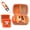Orange, variant on Hard Carrying Case and Silicone Cover for Yoto Mini Player, Portable Travel Storage Organizer with Card Pocket, Shockproof Protective Accessories Kit (Pink)