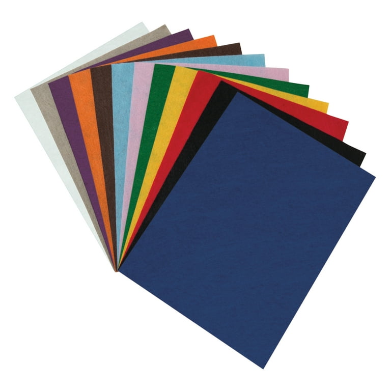 9 x 12 Assorted Colors Felt Sheets (12) @ Raw Materials Art Supplies