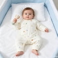 thumbnail image 4 of Bovxnpu Newborn Bodysuits Baby Wrap Romper Long Sleeve Snap Closure Cotton Bodysuit Infant Outfits, 4 of 7