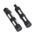 thumbnail image 1 of Trayknick 2Pcs Repose-Pied en Bambou Forme Antirouille Noir Modifié Pièces Pédale de Repose-Pied Compatible avec Davidson, 1 of 13
