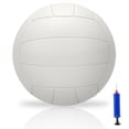 thumbnail image 1 of Estavanicen para voleibol, talla 5, de poliuretano suave, color blanco, para interiores y exteriores, 1 of 4