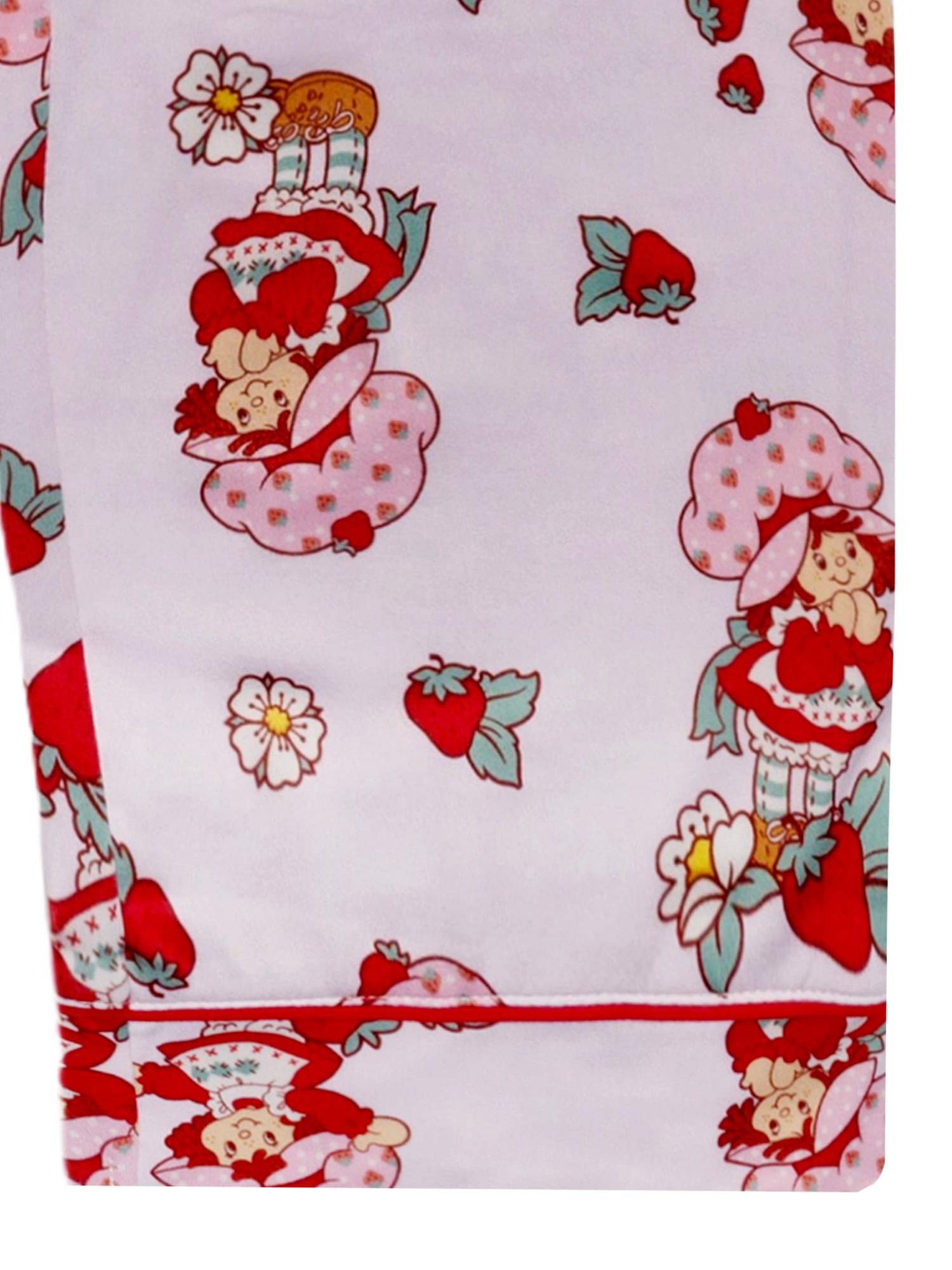 Strawberry Shortcake Girls Button Front Top and Pants Pajama Set, 2-Piece, Sizes 4-12