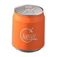 thumbnail image 2 of Cola Can Forma Press Tipo de lavabo la basura de diseño simple de diseño con basura de basura de tapa para la habitación de la sala de lavandería Naranja, 2 of 8