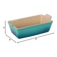 thumbnail image 2 of Stoneware Loaf Pan, 9" x 5" x 3" (1.5 qt.), Caribbean, 2 of 2