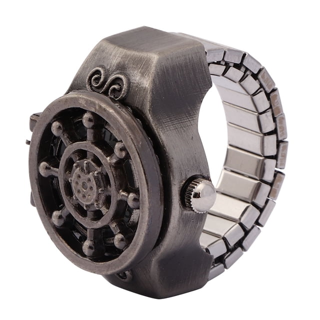 Reloj de anillo de cuarzo para dedo, reloj de anillo para dedo, reloj de anillo de cuarzo con tapa, reloj de anillo para dedo, artesanía superior