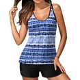 thumbnail image 1 of Conjunto de tankini con tiras en la espalda con estampado conservador para mujer Trajes de baño de dos piezas Traje de baño Fridja nalpqowj60647, 1 of 1