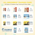 thumbnail image 2 of Tolobeve Dog Training Pads, XXL, 30 in x 36 in, 100 Count Disposable Dog Puppy Pee Pads, 2 of 10
