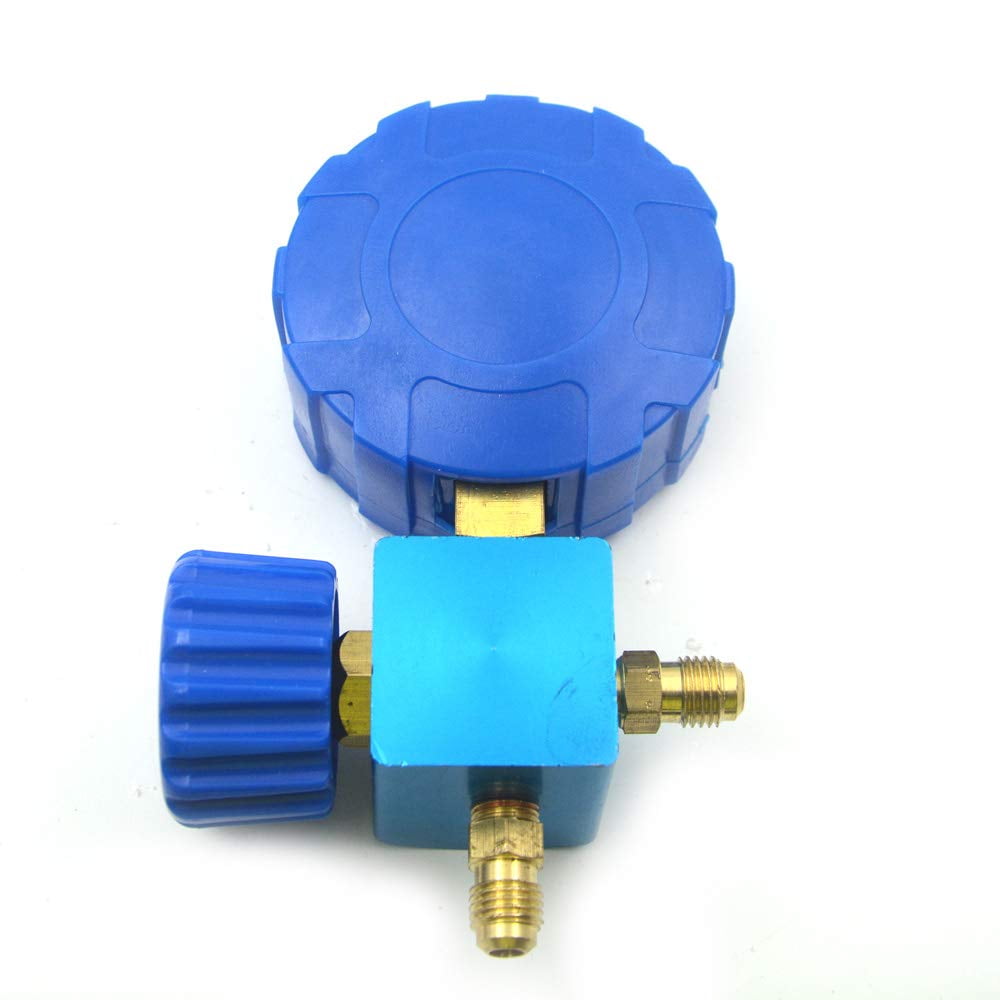 Nikauto Car AC R12 R22 R404a R134a Psi Manifold Gauge Set Tool Kits High Low Pressure (Blue)