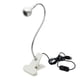 thumbnail image 1 of Protección para los ojos Lámpara de abrazadera de luz de escritorio LED Flexible LED Lectura de libros USB Clip para dormitorio, Luz blanca plateada Inevent DZ4858-04, 1 of 7