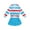 Blue Red Stripe, variant on Long Sleeve Women's Casual Outfits Tracksuit Windbreaker and Shorts 2 Piece Set