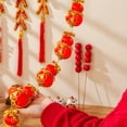 thumbnail image 2 of New Year Lantern String Chinese Pendant Wedding Lanterns Circular Door Pendant, 2 of 9
