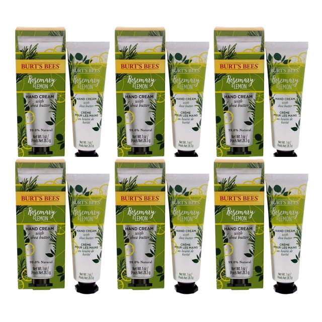 Crema de Manos Burts Bees Romero y Limón Paquete de 6 1 oz