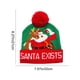 thumbnail image 3 of Winter Fashion LED Christmas Hat Santa Claus Hairball Hat Pattern Knitted Hat Warm Ear Protection Woolen Hat Essentiales For Christmas Decorations, 3 of 6