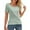 Green, variant on Women's T-Shirt Round Neck Short Sleeve High-Elasticity Slim-Fit Quick-Dry Sports Top - Pink/Black/Grey/White/Purple/Light Blue/Khaki/Green - M/L/XL/XXL/XXXL (Light blue | XXL)