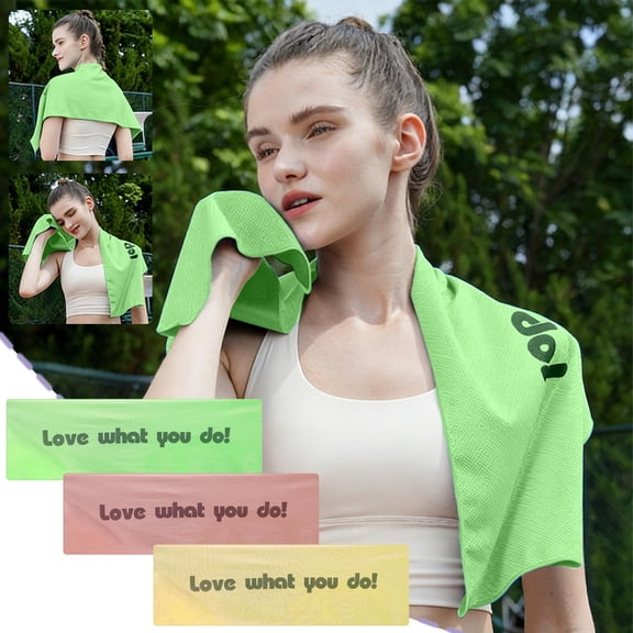 Cooling Towel for Sports 11.8x39.4 Inch Quick Dry Sweat Wicking Towel for Running Basketball Gym with Wristband Portable by PALIFEUR