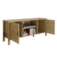 thumbnail image 3 of Castle Place Traditional TV Stand Console for TVs up to 65", Light Oak, 3 of 8