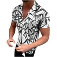 thumbnail image 1 of Camisas casuales de manga corta de moda de verano para hombres Pompotops  oipoqjl48756, 1 of 7