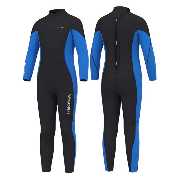Hevto Wetsuits Kids and Youth 3mm Neoprene Full Surfing Swimming Suits