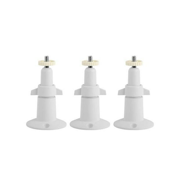 Fresh Fab Finds FFF-GPCT1117 Security Camera Wall Mount with Arlo 360 deg Adjustable Camera Holder Garden Patio Screw Mount Universal Fit, White - Pack of 3