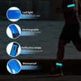 thumbnail image 4 of ZHAOCHENG Luz para correr para corredores, equipo reflectante para correr, luz de seguridad, brazalete LED recargable (paquete de 2), 4 of 5