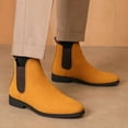 thumbnail image 2 of Classic Retro Chelsea Boots Slip-On Pointed Toe Cowboy Western Chukka Motorcycle Boots, 2 of 6