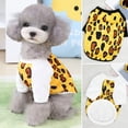 thumbnail image 2 of Pet T-shirt Short Sleeves - O Neck - Leopard Print - Spring Summer Small Medium Dog Puppy Tee Shirt Clothes - Pet Supplies, 2 of 8