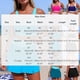 thumbnail image 3 of Trajes de baño Amzcrzy Tankini para mujer, trajes de baño, traje de baño a juego de color sólido para mujer con bolsillo, bañador deportivo Tangini dividido, traje de baño azul, M, 3 of 8