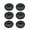 Black, variant on WIND LAND 6Pcs Round Reset Button Pedal Switches Push Power Pedal Light Footswitch