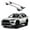 Silver, variant on ERKUL Roof Rack Cross Bars for Toyota 4Runner 2010-2024 | Aluminum Crossbars with Anti Theft Lock for Rooftop | Compatible with Raised Rails - Silver