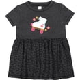 thumbnail image 3 of Inktastic Roller Skate Flowers Girls Baby Dress, 3 of 5