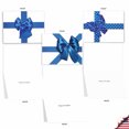thumbnail image 3 of M1768HK BERIBBONED IN BLUE' 10 Assorted Hanukkah Notecards Feature Blue Ribbon Gifts with Envelopes by The Best Card Company, 3 of 6