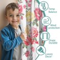 thumbnail image 3 of Blackout Kids Curtains,Pioneer Flower Floral Print Pattern Childrens Insulated Curtains Set Of 2,Bedroom Essentials,Toddler Room Decor 42"x54", 3 of 5